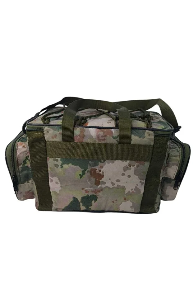 5 Gözlü Kamuflaj Balıkçı Olta ve Piknik Çantası Suya Dayanıklı Omuz Askılı Çanta